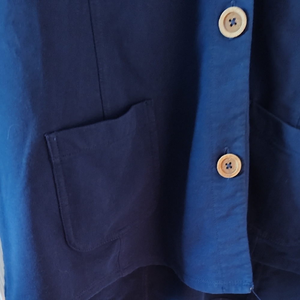 Susan Graver Navy Blue Garment - Picture 4 of 6